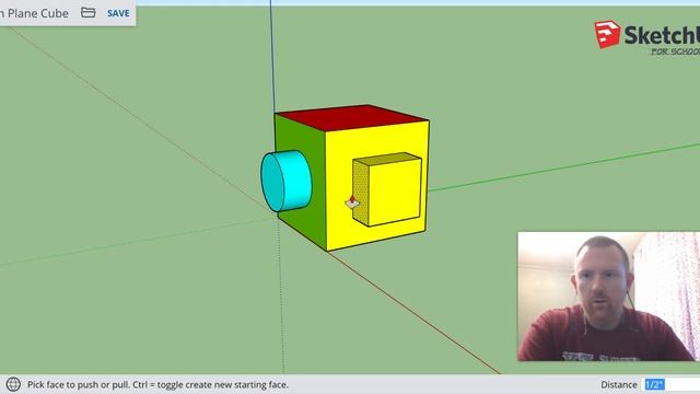 Sketch Plane Cube pt. 3 (Adding a Square Button) смотреть онлайн