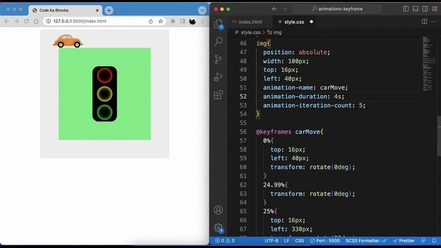CSS Animation Iteration Count | Chap - 4 | CSS Animation Tutorial In Hindi смотреть онлайн