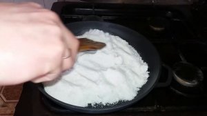 Подготовка чугунной сковороды БИОЛ к использованию, нанесение покрытия . Обжиг чугунной сковороды .