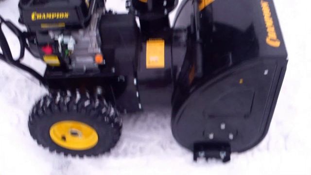 Снегоуборщик Champion st 656 обзор, небольшой тест смотреть онлайн