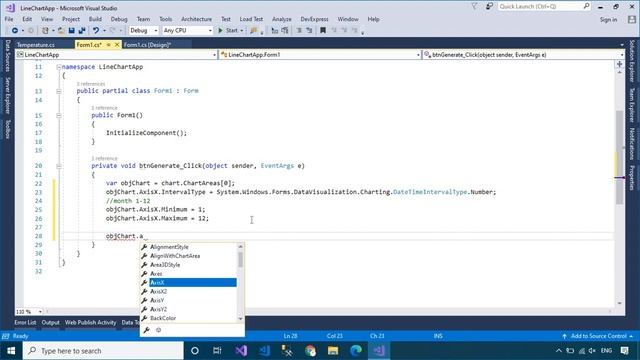C# Tutorial - How to create line chart | FoxLearn смотреть онлайн