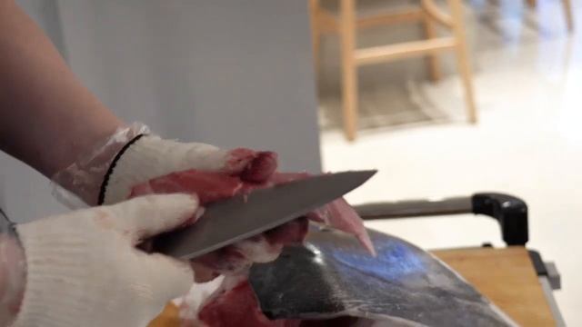 Шоу головы тунца / корейская уличная еда