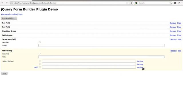 The New jquery.formbuilder смотреть онлайн