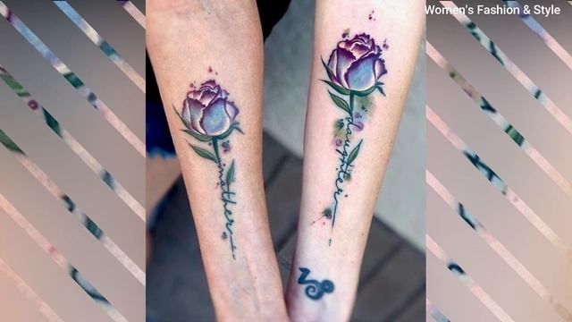 40+ Cute Mother And Daughter Tattoo Design Ideas | Women's Tattoos 2021! смотреть онлайн