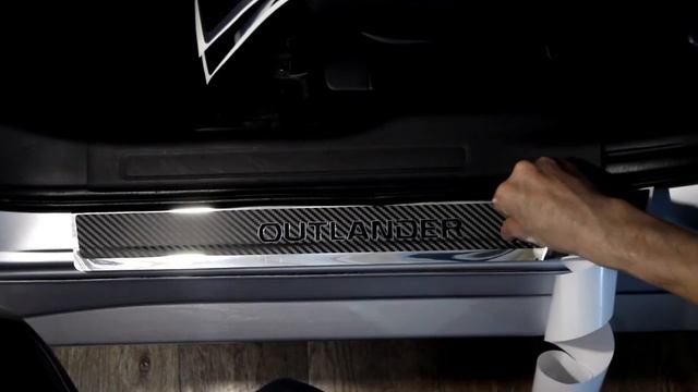 Наклейки на пороги для Mitsubishi Outlander 3 смотреть онлайн