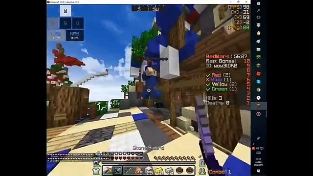 Minecraft BedWars Short | papá nápisy Hypercam a PowerDirector ! | CZ SK s Terssonem !!! HD #2 смотреть онлайн