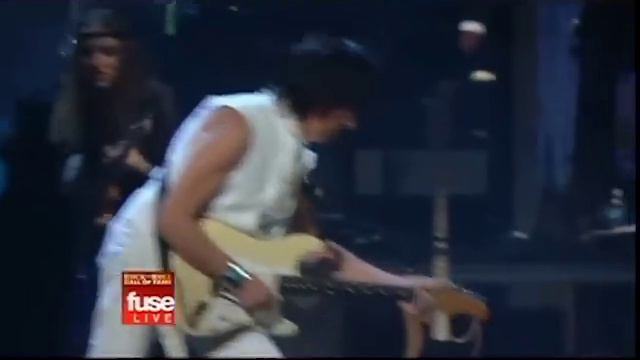 Jeff Beck & Jimmy Page - Beck's Bolero, Immigrant Song, Train Kept A Rollin 2009 (Hall Of Fame)