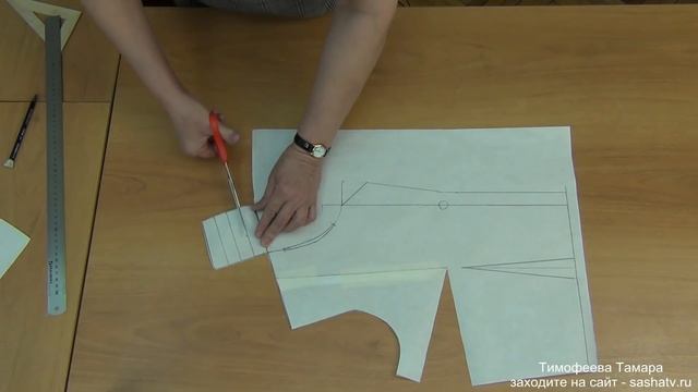 ПОСТРОЕНИЕ ЦЕЛЬНОКРОЕННОГО ВОРОТНИКА |СОЗДАНИЕ ВЫКРОЙКИ - уроки кройки и шитья от Тимофеевой Тамары