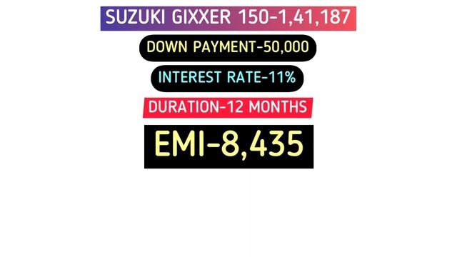 Suzuki GIXXER 150 FINANCE? Down Payment? Interest Rate? EMI? Only _____??? смотреть онлайн