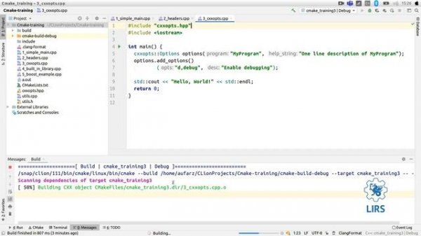 [Cmake, часть 2] Компиляция нескольких файлов исходного кода в CMake