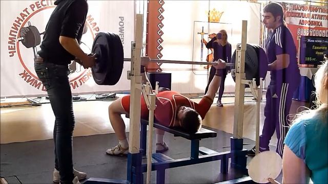 Чемпионат Республики Марий Эл по жиму лежа - мужчины в/к 93, 105, 120, +120 экип смотреть онлайн