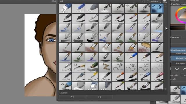 Рисую портрет девушки под музыку | I draw a portrait of a girl смотреть онлайн