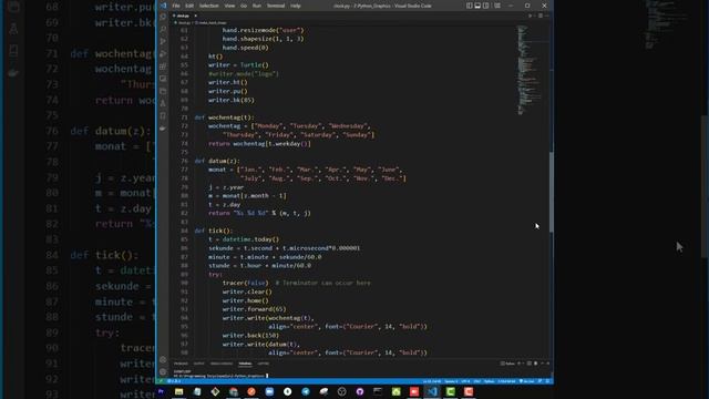 Python Program to Make a Clock with Date and Time смотреть онлайн