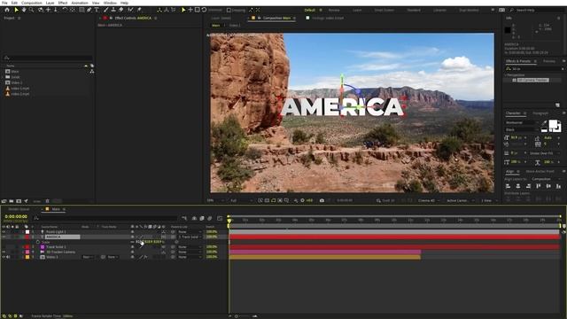 Camera Fly Through 3D Text Animation in After Effects- After Effects Tutorial | No Plugins Required смотреть онлайн