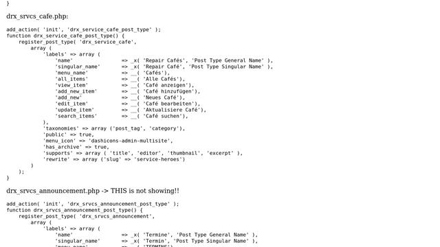 Wordpress: Custom post type not showing in admin menu смотреть онлайн