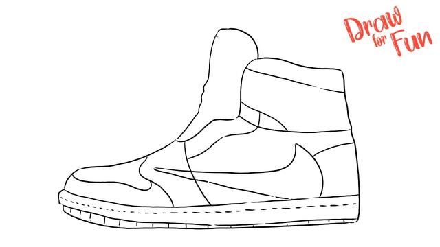 How to draw Nike Air Jordan 1 Retro High Travis Scott смотреть онлайн