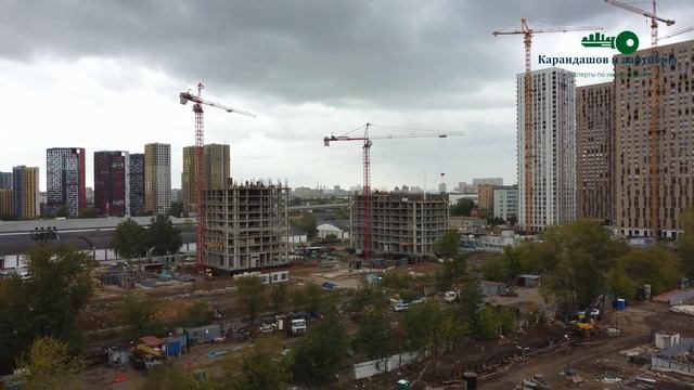 ЖК Лосиноостровский парк, строительство 1 и 2 корпусов. Застройщик: ПИК смотреть онлайн