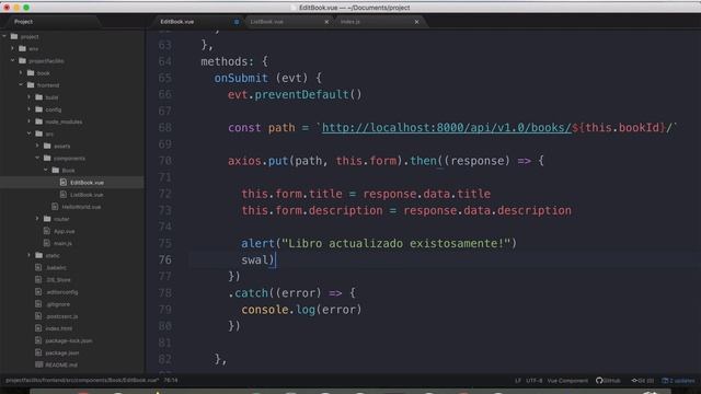 12.- Librería sweetalert - Taller de Django REST y Vue смотреть онлайн