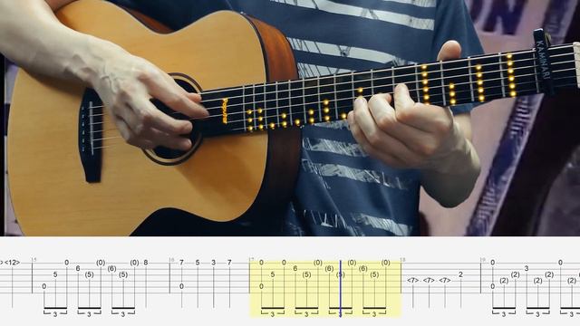 The X-Files 👽 Theme. Fingerstyle Guitar Tabs смотреть онлайн