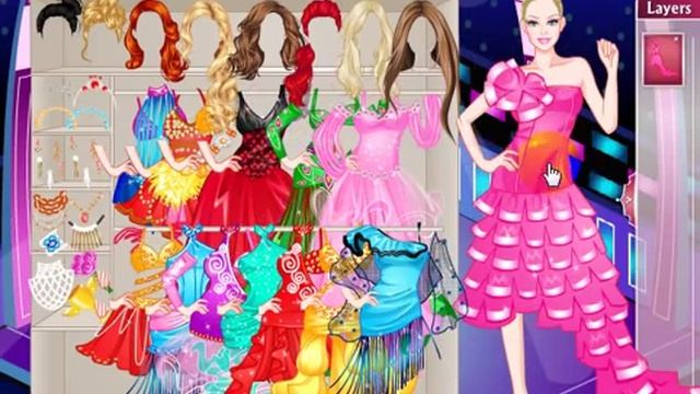Barbie Dancing with the Stars Dress Up online game смотреть онлайн
