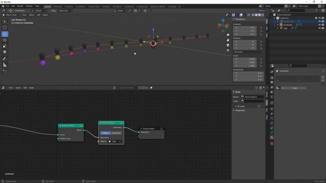 Creating Procedural String Lights using Geometry Nodes in Blender смотреть онлайн