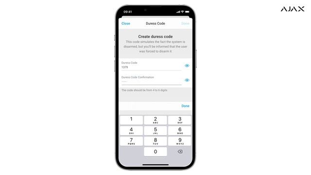 AJAX Keypad - Zugangscodes für Nutzer ohne AJAX-Konto смотреть онлайн