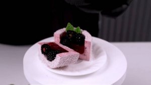 Зефирное пирожное ежевика-лимон от Марины Невской