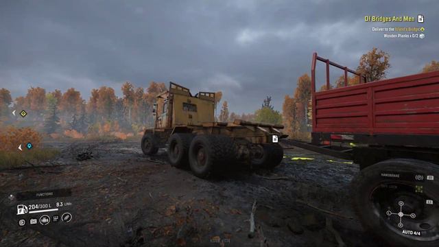Pacific P16 - Building bidges, SnowRunner (Drummond Island) pc gameplay смотреть онлайн