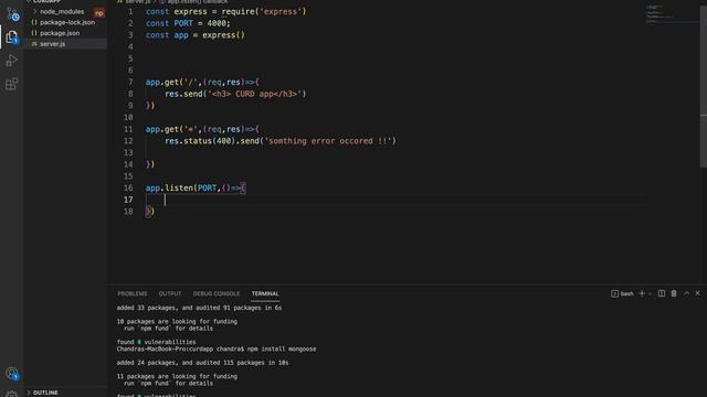 MERN Stack tutorial for beginners. Create a express backend Part-1 смотреть онлайн