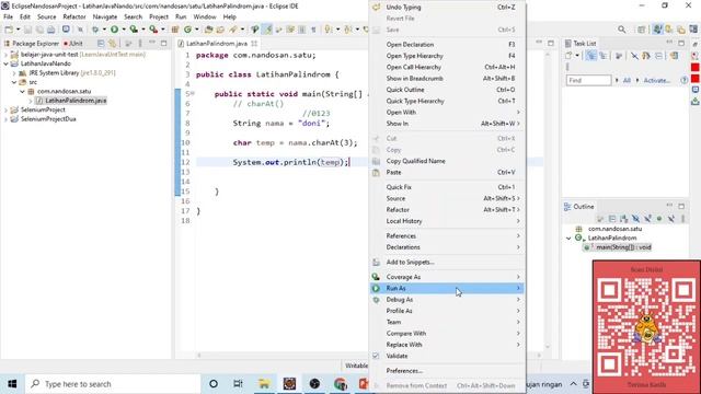 Java : Pembahasan Tentang Palindrom смотреть онлайн