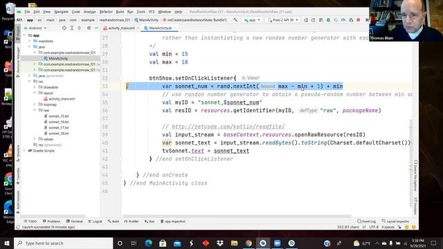 Android App: Choose Raw Text Resource (At Random) смотреть онлайн
