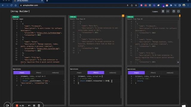 Array Builder - Tool demo смотреть онлайн