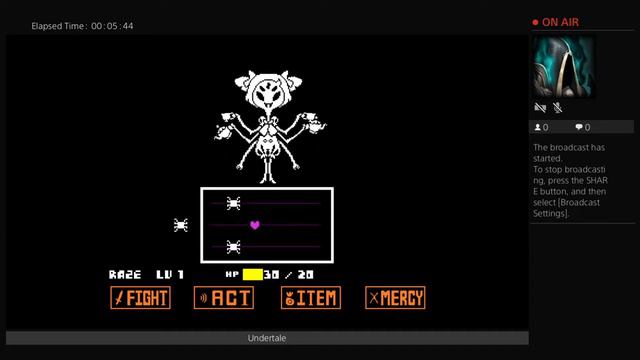 Undertale Ps4 stream! Muffet boss смотреть онлайн