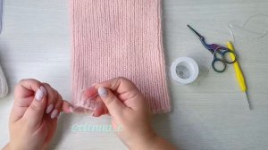 Укрепление резинки вязаных изделий эластичной нитью