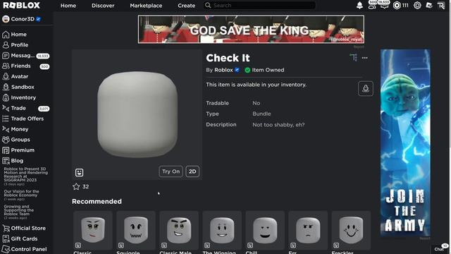 [FREE ITEM] How to get the CHECK IT DYNAMIC HEAD | Roblox смотреть онлайн