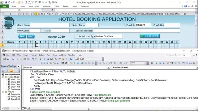 Create This Hotel Booking Application With Drag & Drop Gantt Chart in Excel Today [Free Download] смотреть онлайн