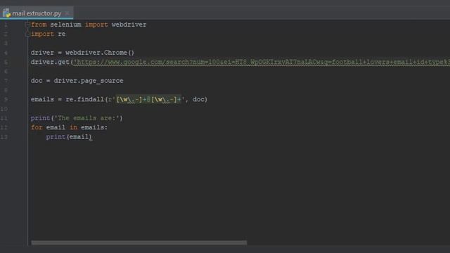 E-mail Extractor | By Using Selenium | In Python смотреть онлайн