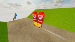 1000 Stair Descent: Can Food Alphabet Lore Cars Survive the Ultimate Challenge in Teardown?