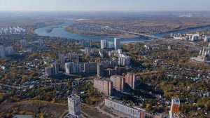 Уфа с высоты 450 метров // Ультра, Проспект Салавата Юлаева, Центр города с квадрокоптера