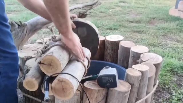 Жена в Восторге от этой Поделки! Сделал её за 30 минут из Дров и Тазика! смотреть онлайн