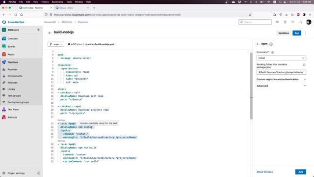 Build nodeJS applications | Azure DevOps смотреть онлайн