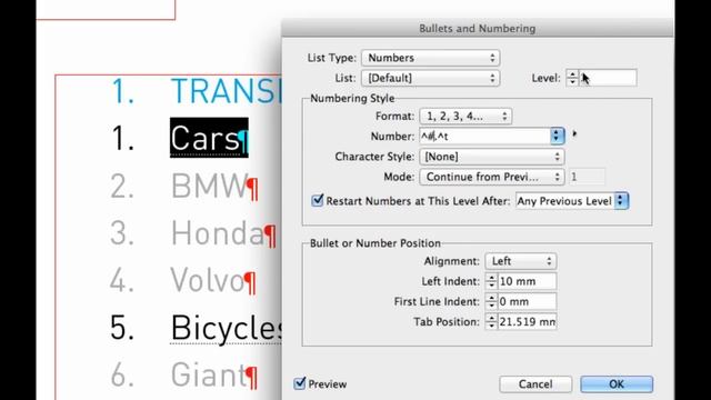How to create a Numbered List Level 2 in InDesign CS6 смотреть онлайн