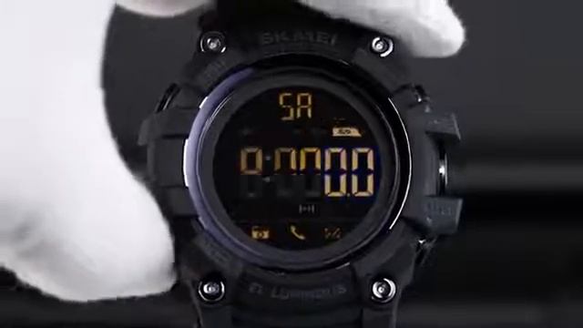 SKMEI 2053 Pedometer,Calories,Men Waterproof Smart Watch Support Android And IOS Use App Racefit Pr смотреть онлайн