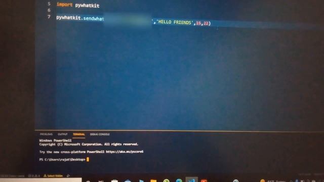 Send a automatic whatsapp message using 2 lines of python code || смотреть онлайн