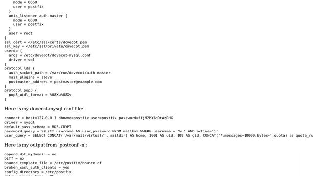 Postfix MySql Dovecot - SMTP Authentication Failure смотреть онлайн