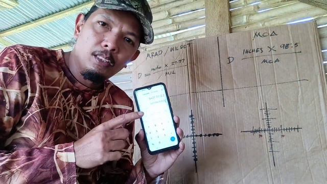 HOW TO RANGE Your TARGET using MILDOT or MOA reticle ( TAGALOG version) смотреть онлайн