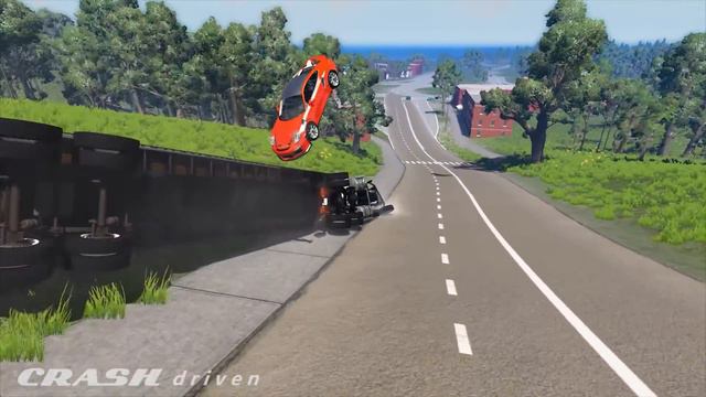 Extreme Car Crashes Compilation #198 - BeamNG Drive | CRASHdriven