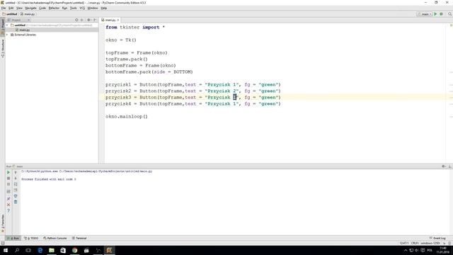 Kurs Python 3 - lekcja 26 - Gui Tkinter - Ramki i przyciski смотреть онлайн