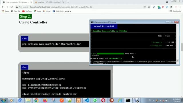 How to use Axios Get Request with Laravel8 Vue JS смотреть онлайн