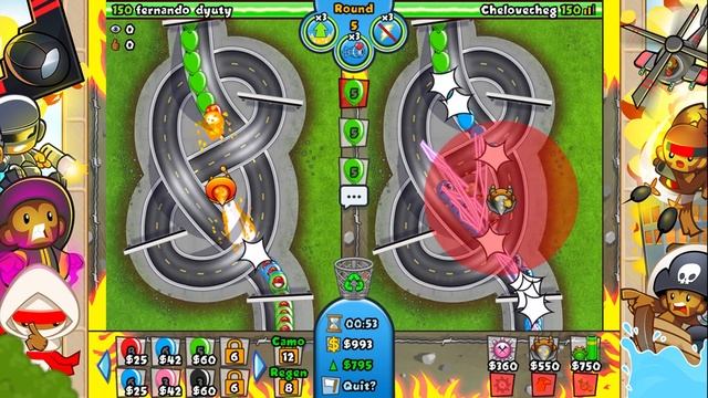 Bloons TD Battles R3 Speed Bananza КОНСТАНТИН ПОКАЗАЛ, КАК ПОБЕДИТЬ! смотреть онлайн